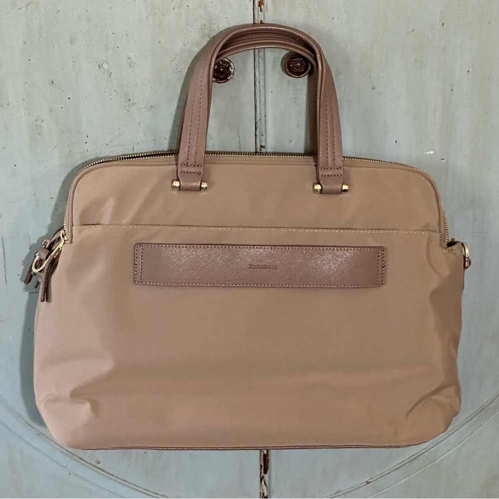 Samsonite Zalia Organized Bailhandle Carry-On Bag, Laptop Travel Purse Beige EUC - Picture 5 of 5